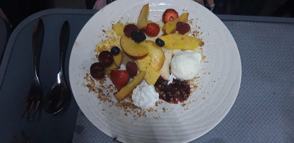 Dessert Fruits Frais Et Glace